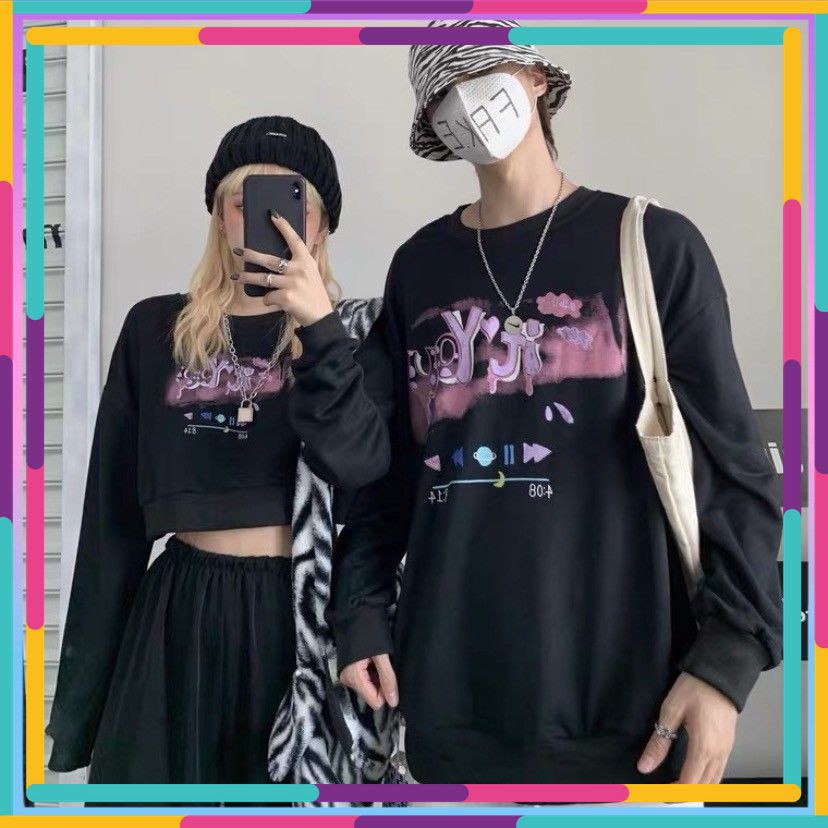 ÁO CROPTOP TAY DÀI VÀ SWEATER DECOR SIÊU XINH/ ÁO CẶP ĐÔI - ORDER 10 NGÀY - Có ảnh thật