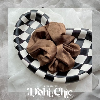 Dây Buộc tóc tone cafe Xinh xắn Scrunchie lụa