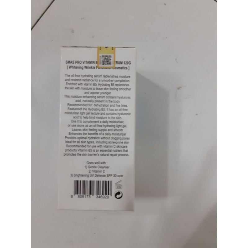 Serum Cấp Ẩm, Phục Hồi Da - SMAS Pro Vitamin B5 Hydra Serum, 120g | BigBuy360 - bigbuy360.vn