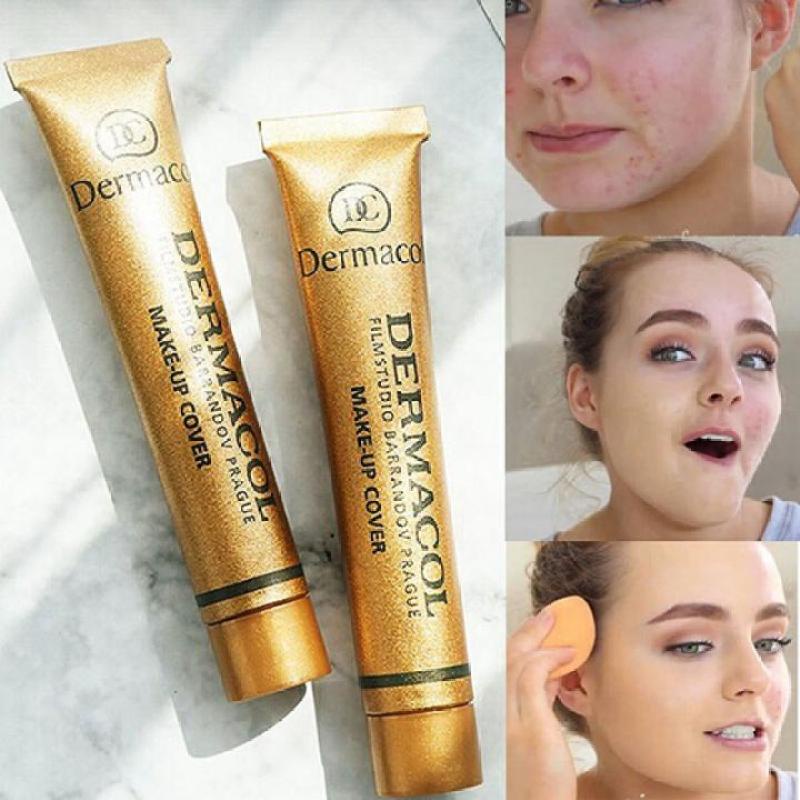 [Hàng mới về] Kem che khuyết điểm dạng lỏng Dermacol màu đỏ tiện dụng