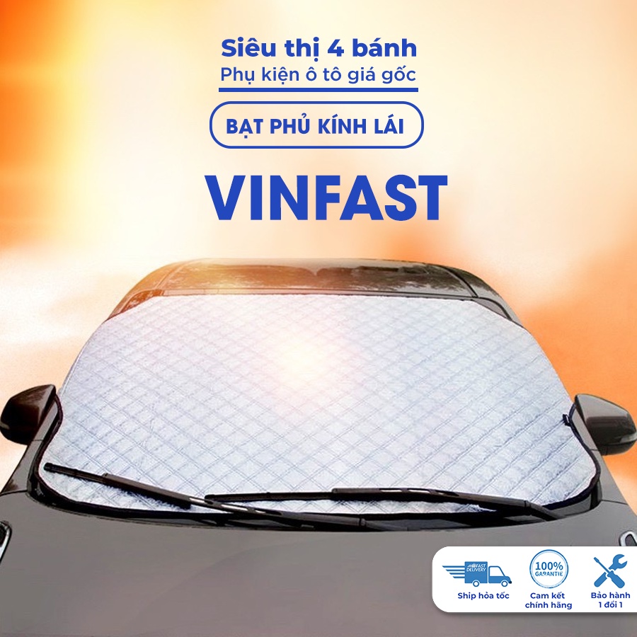 Bạt phủ kính lái Vinfast fadil lux a2.0 sa2.0 vf e34  ô tô cách nhiệt 4 lớp tráng bạc chống nắng bảo vệ xe ô tô