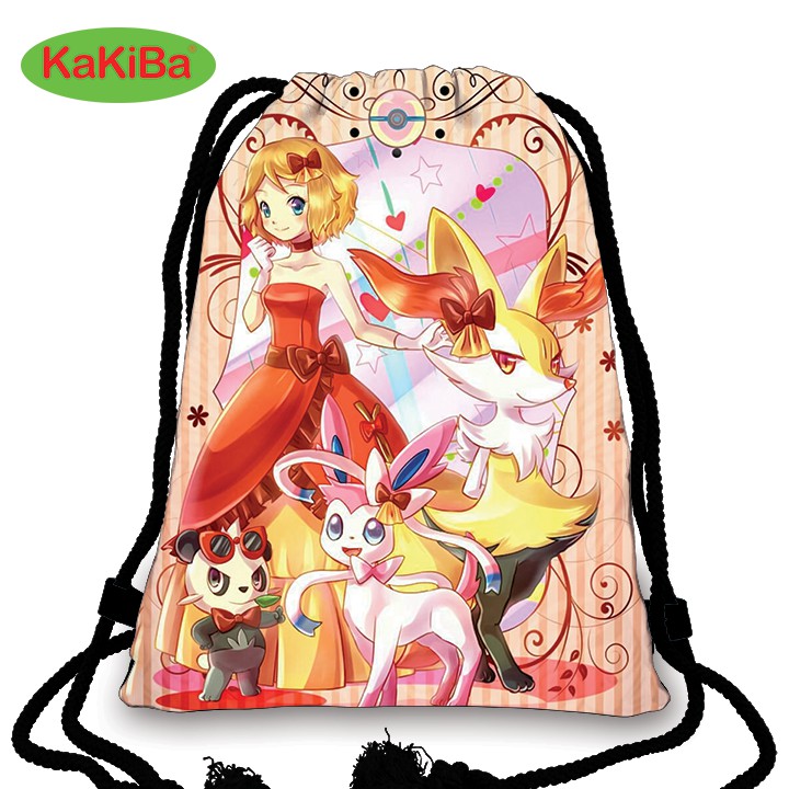 Balo dây rút in hình Pokemon