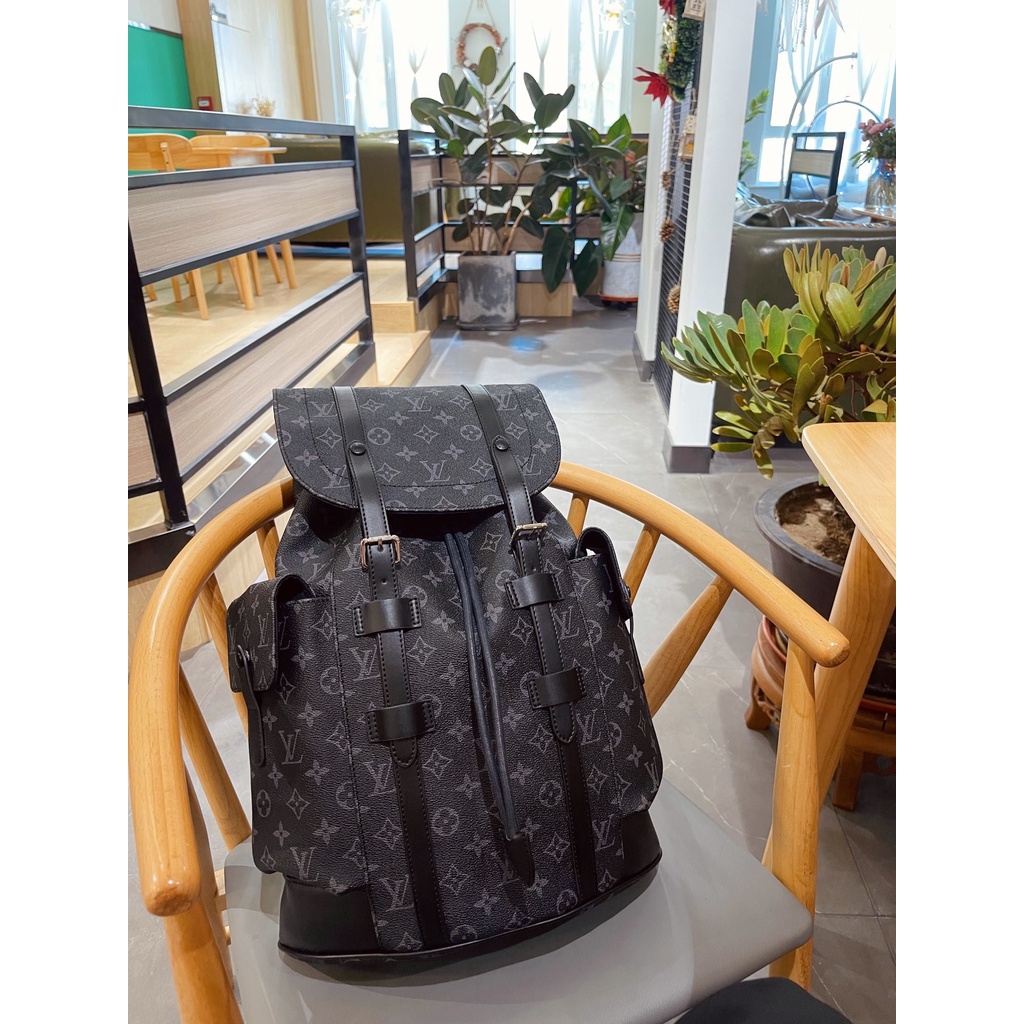LOUIS VUITTON Ba Lô Thể Thao LV Chất Liệu Da Kích Cỡ Lớn Thời Trang Dành Cho Nữ