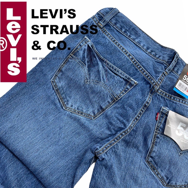 Quần Jean Dài Levis 501 Thiết Kế Giản Dị Thời Trang