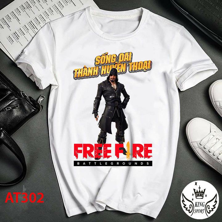 ÁO thun nam nữ in hình game FREE FIRE rẻ đẹp cao cấp vải dày dặn mềm mịn EBI