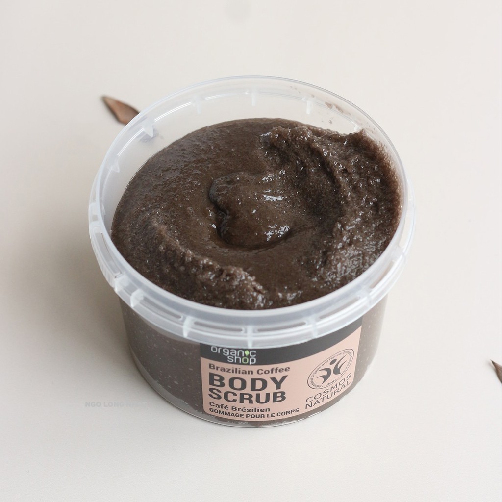 Tẩy Da Chết Body Organic Shop Dưỡng Da Trắng Sáng