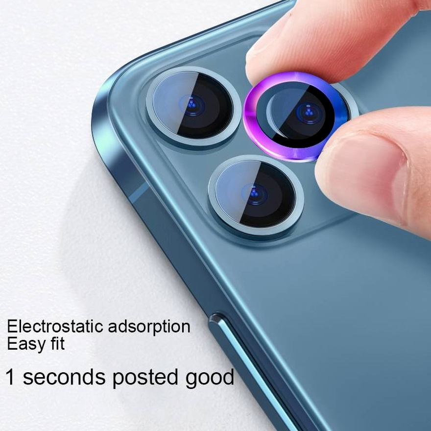 Nắp gắn camera điện thoại kính cường lực thích hợp cho iPhone 12 11 Pro Max