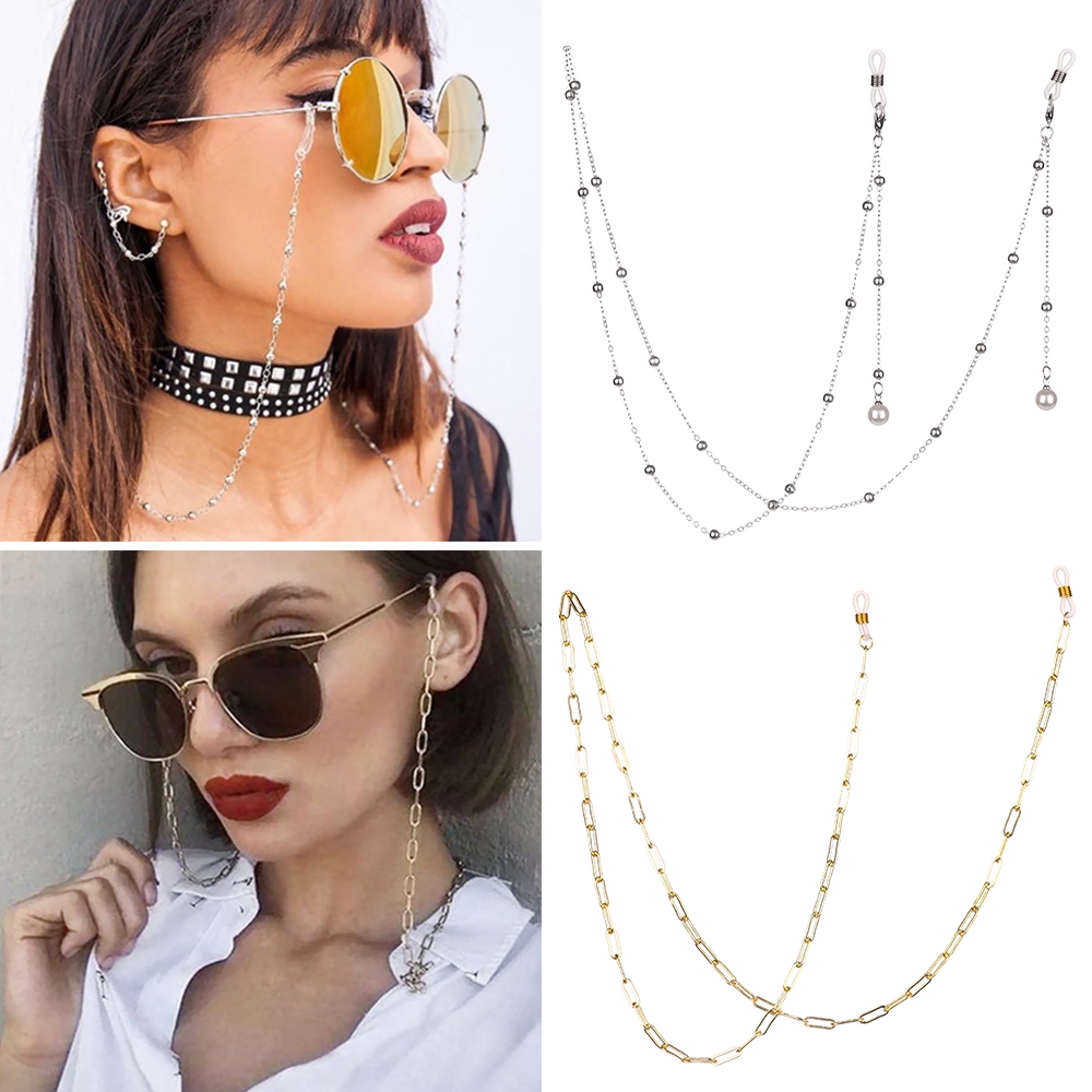 CACTU Vintage Women Men Eye Wear Accessories Non-slip Reading Glasses Glasses Chain