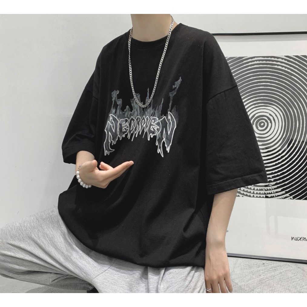 Áo thun tay lỡ nam nữ, áo phông unisex form rộng chất cotton | BigBuy360 - bigbuy360.vn