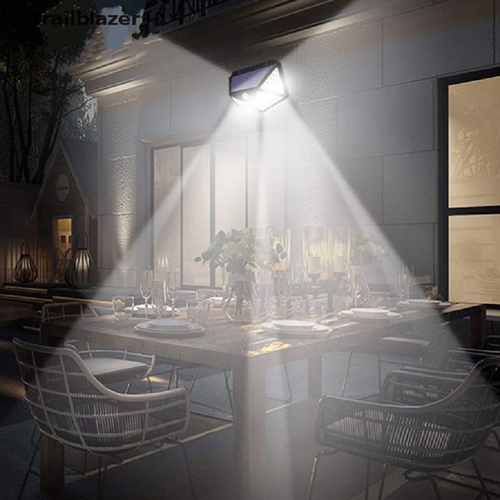 Đèn LED 100 Bóng Gắn Tường Ngoài Trời Cảm Biến Chuyển Động Chống Nước Tiện Dụng