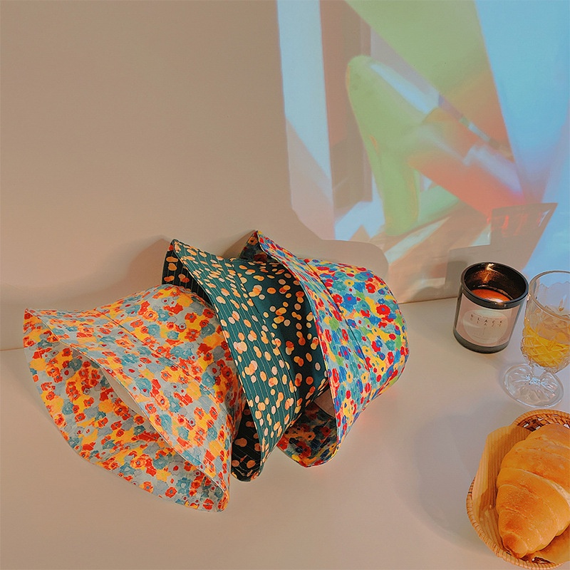 Nón Tai Bèo Che Nắng In Họa Tiết Hoa Nhí Dễ Thương Thời Trang Xuân Hè Cho Bé Gái