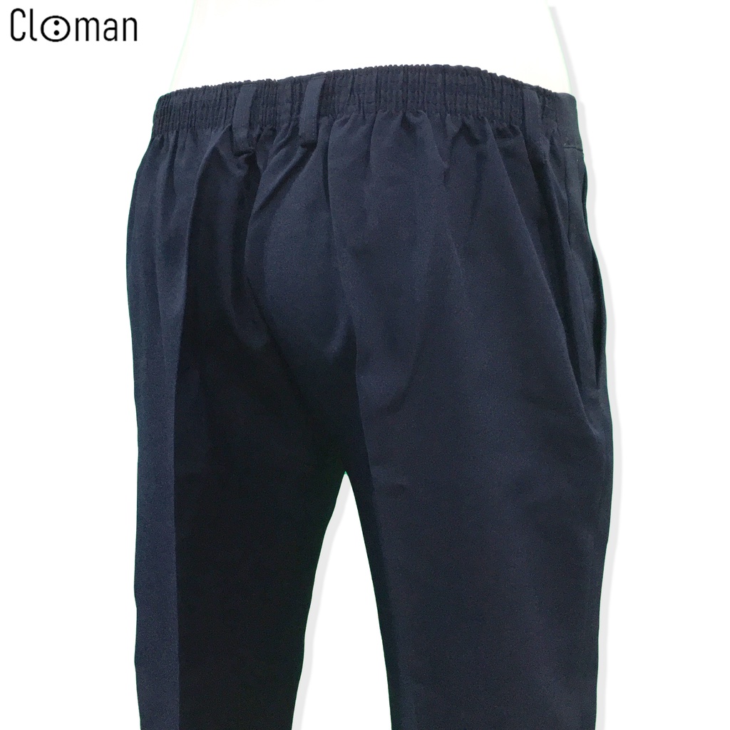 Quần Tây Xanh Học Sinh Lưng Thun Dây Kéo CLOMAN Có Bigsize Vải Mềm Mịn QD006