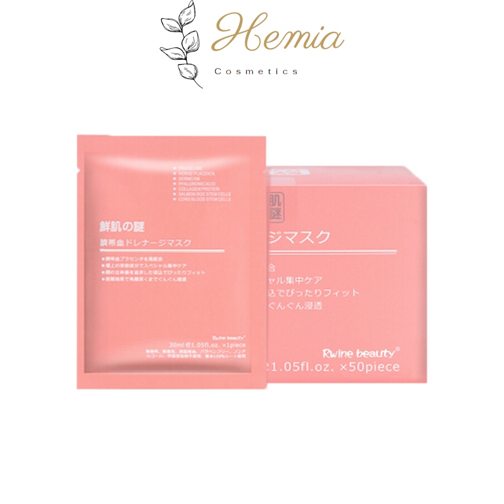 Mặt nạ tế bào gốc nhau thai dưỡng ẩm, dưỡng da, trẻ hóa da Rwine Beauty