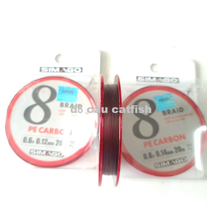 Dây PE lõi Carbon Chống rối Simago 30m Siêu Chắc -dây simago siêu bền làm thẻo-SIMAGO