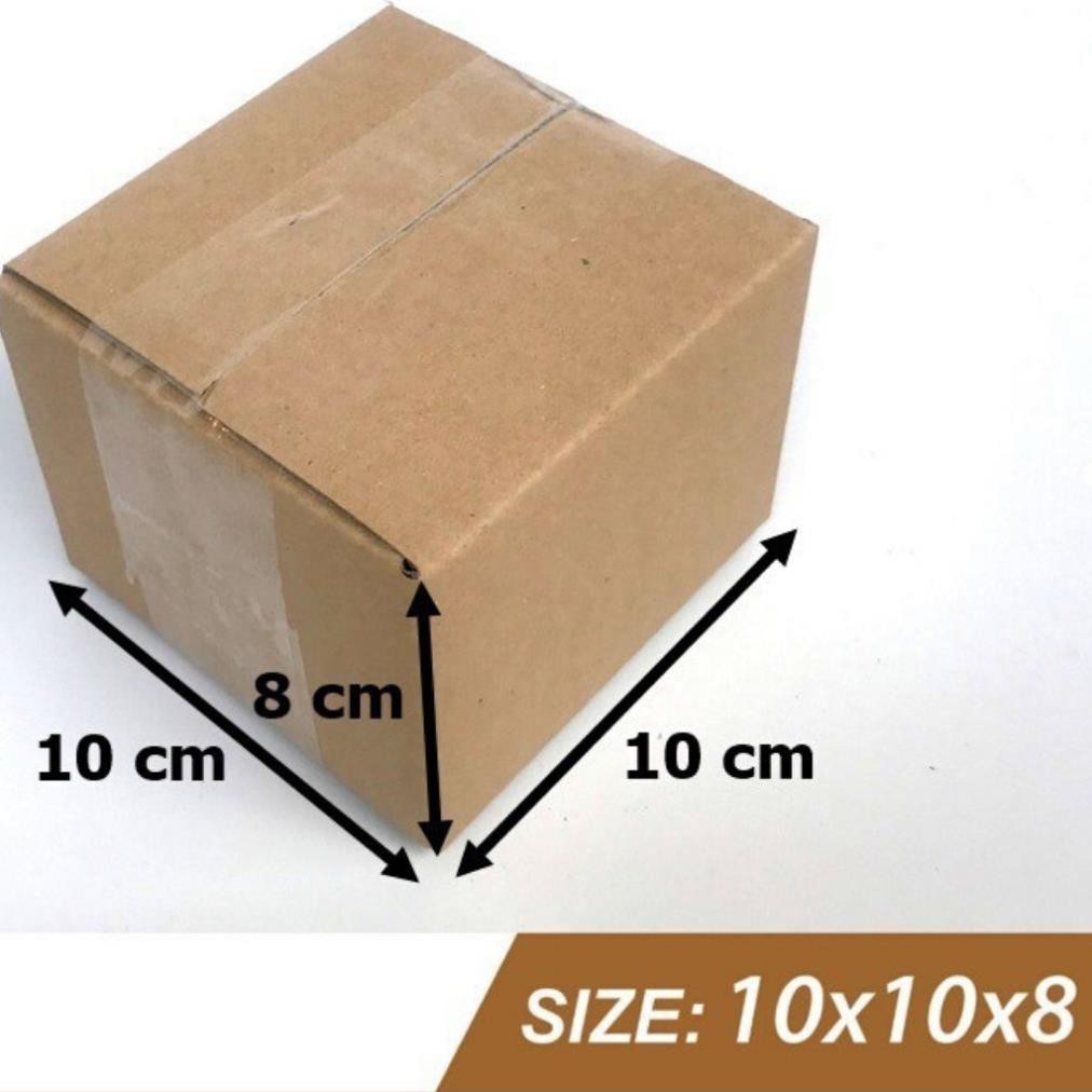 50 Hộp Carton Đóng Hàng 10x10x8
