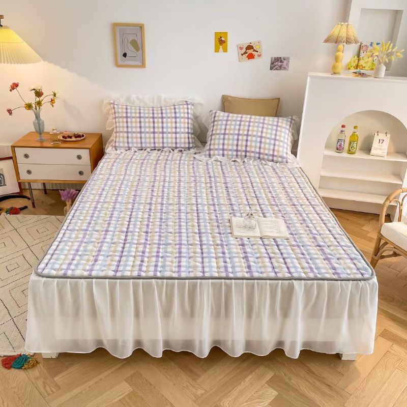 Sét ga gối trần bông viền bèo Cao cấp