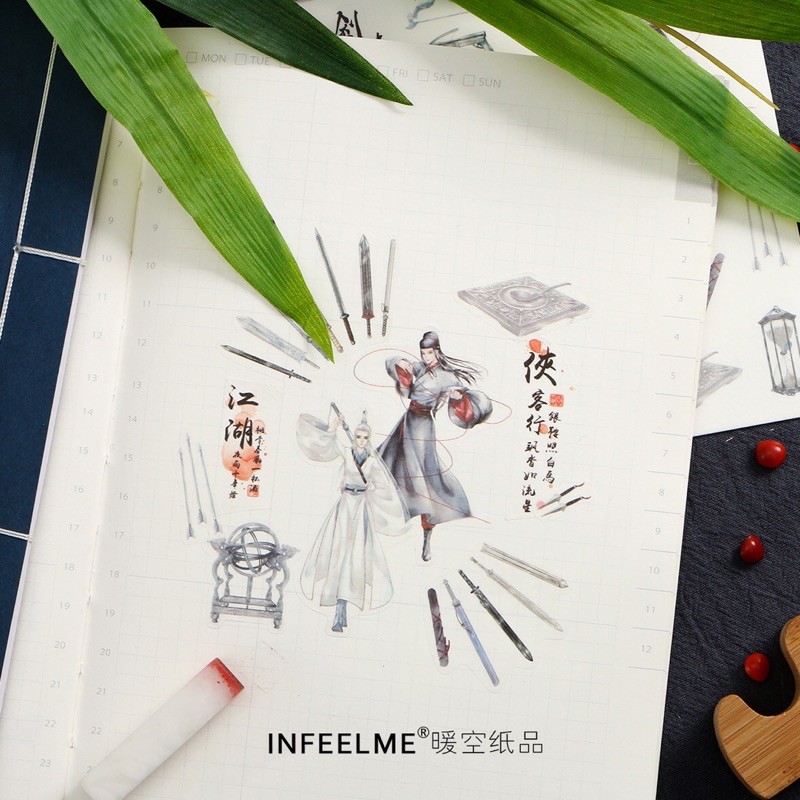 Sticker hình dán cổ phong Niệm Nô Kiều