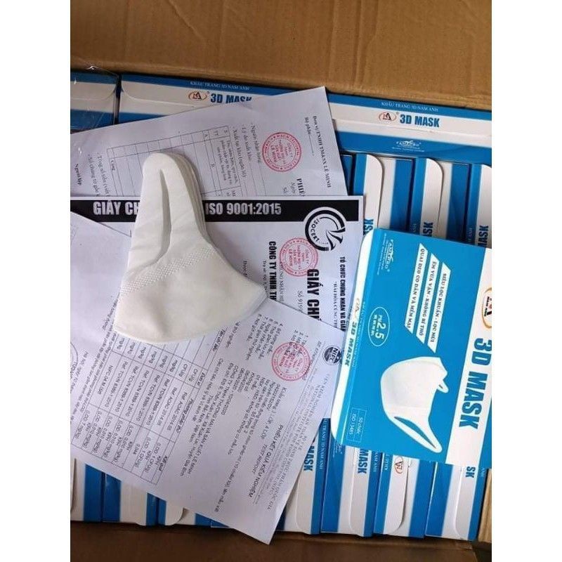 Khẩu trang y tế 3D mask Nam Anh hộp 50 cái