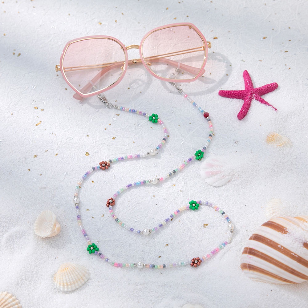 Dây đeo kính bảo vệ mắt in chữ đơn giản phong cách Bohemian thời trang