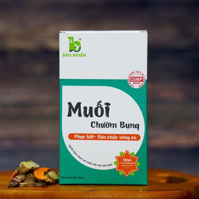 Combo 2 hộp Muối chườm bụng giảm eo, săn chắc da Bảo Nhiên