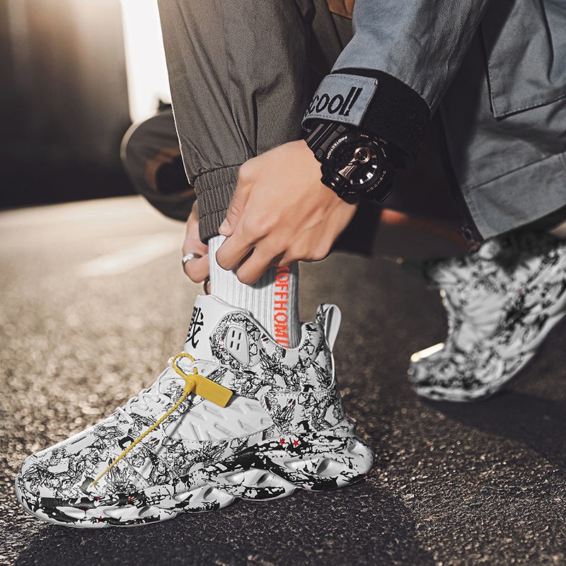 [Mã FACBGO245 giảm 10K đơn bất kì] Giày Thể Thao Bóng Rổ Cổ Cao Cỡ Lớn Thoải Mái Thời Trang Mùa Thu Cho Nam | BigBuy360 - bigbuy360.vn