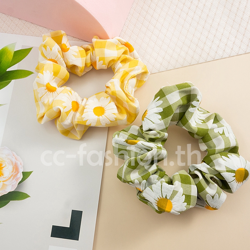 Dây Buộc Tóc Co Giãn Đính Hoa Cúc Thời Trang Hàn Quốc