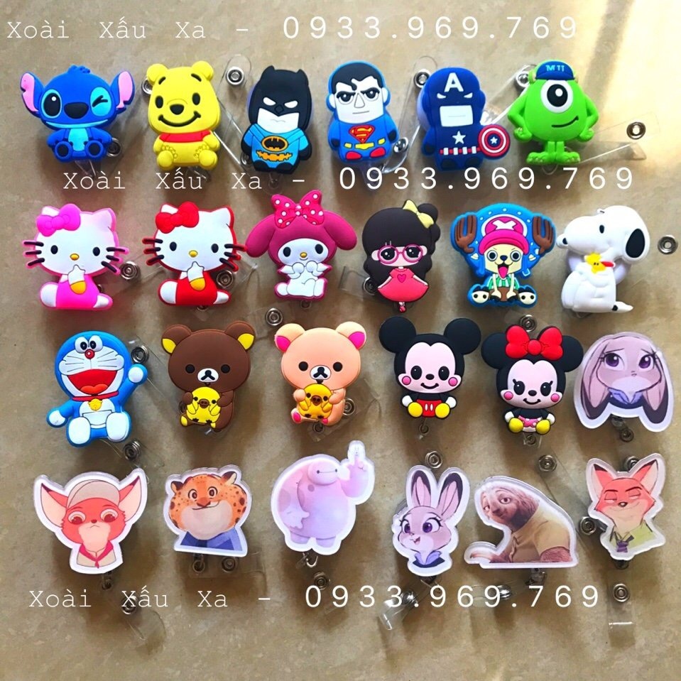 ĐỒ KẸP THẺ KÉO YOYO HOẠT HÌNH