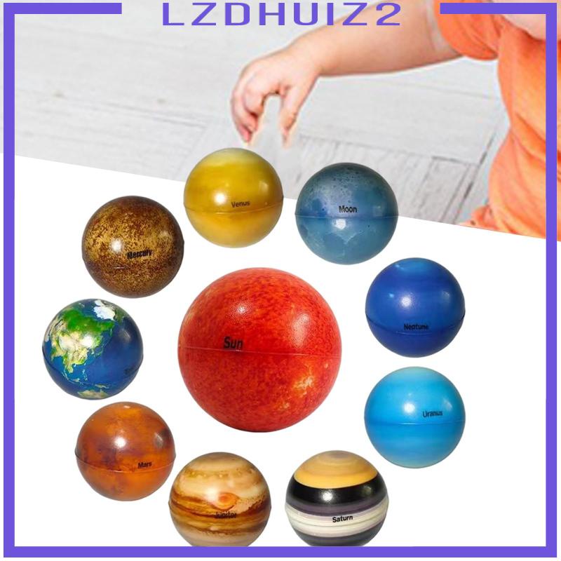 Set 10 Quả Bóng Năng Lượng Mặt Trời Chống Căng Thẳng Cho Bé