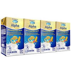 Sữa bột pha sẵn Alpha gold của vinamilk 110ml.