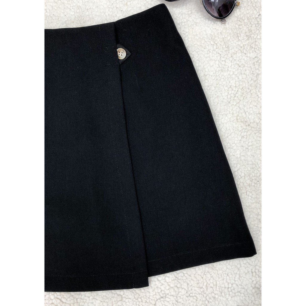 Chân váy chữ A ngắn cạp cao, chân váy vạt chéo có lót quần, Hàng thiết kế Hachidesigns | BigBuy360 - bigbuy360.vn