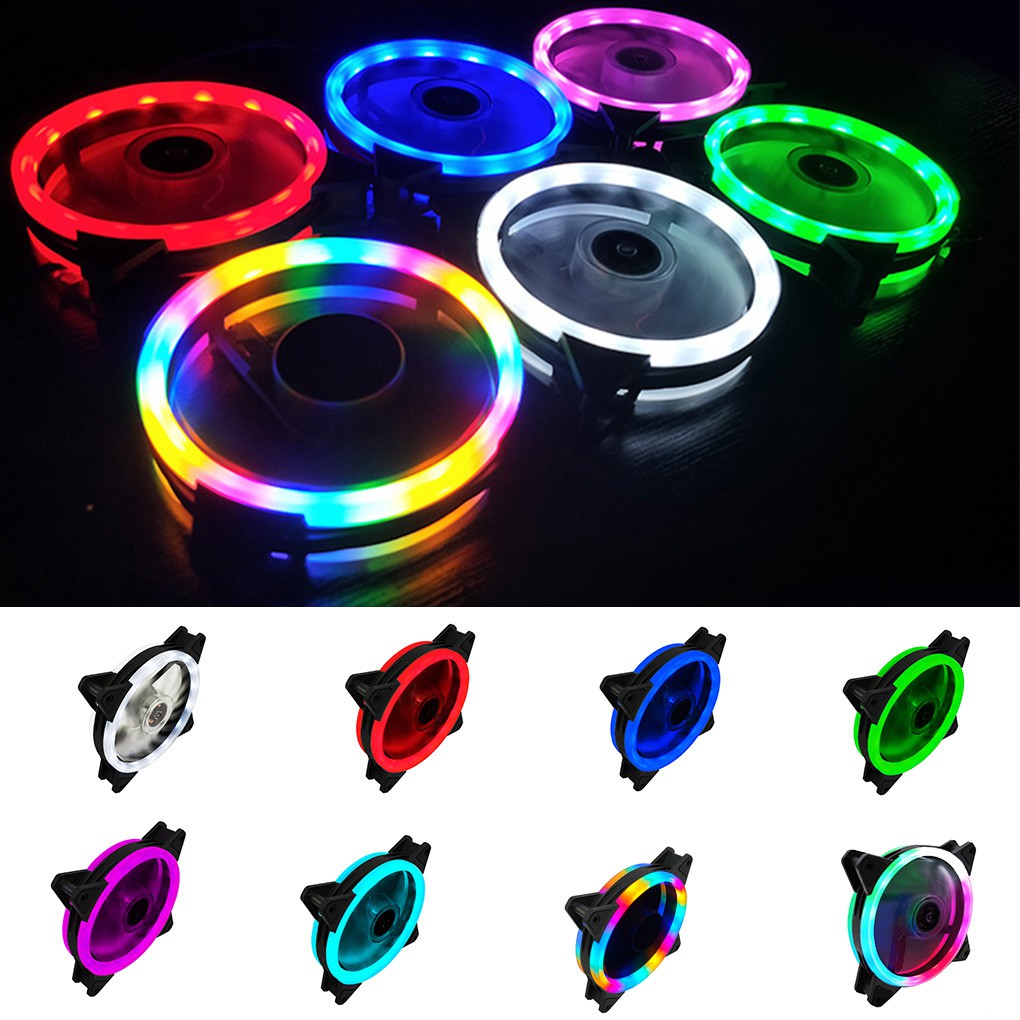 Quạt tiếng ồn thấp có đèn LED làm mát cho máy tính