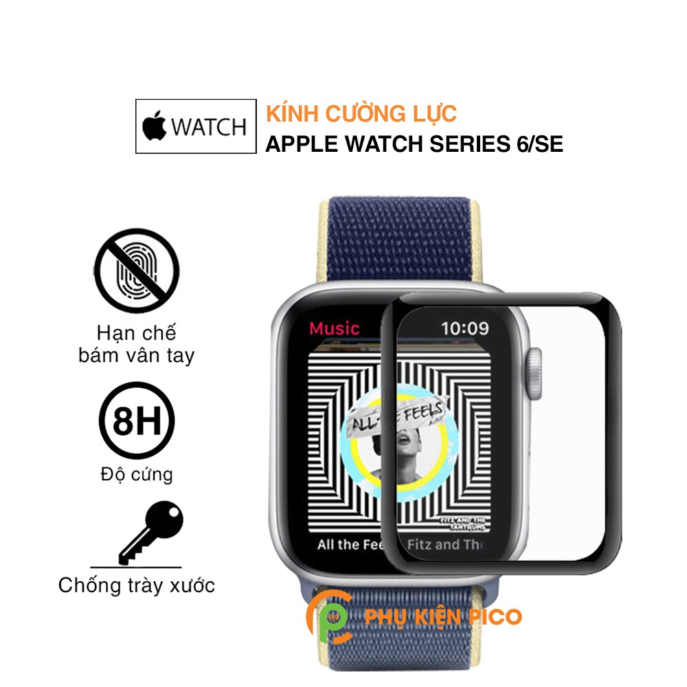 Cường lực Apple Watch 6/Apple Watch SE bản 40mm và 44mm full màn hình – Dán màn hình Appe Watch Series 6/Apple Watch SE
