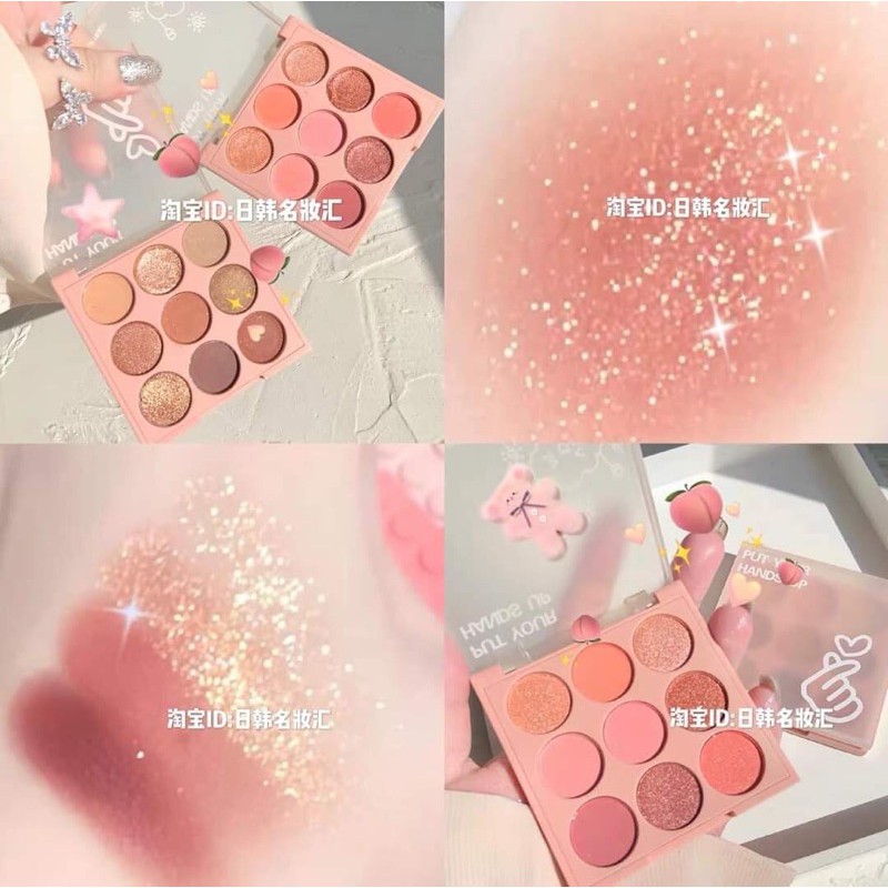 Bảng Mắt 9 Ô HUDAPRO Nhũ Lì Put Your Hands Up (A5) | BigBuy360 - bigbuy360.vn