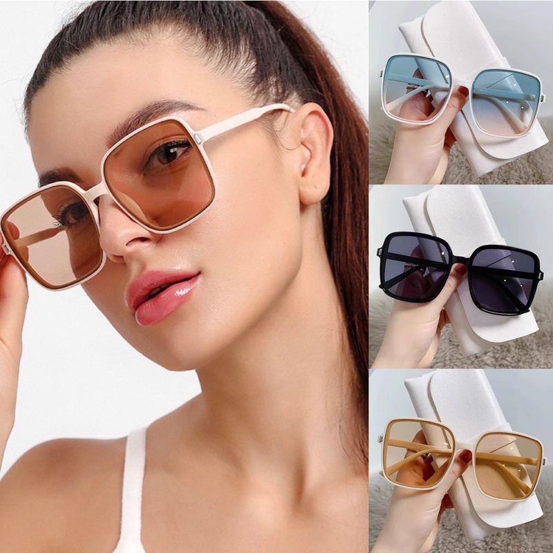 Kính Mát Gọng Vuông Chống Tia UV400 Thời Trang Dành Cho Nữ