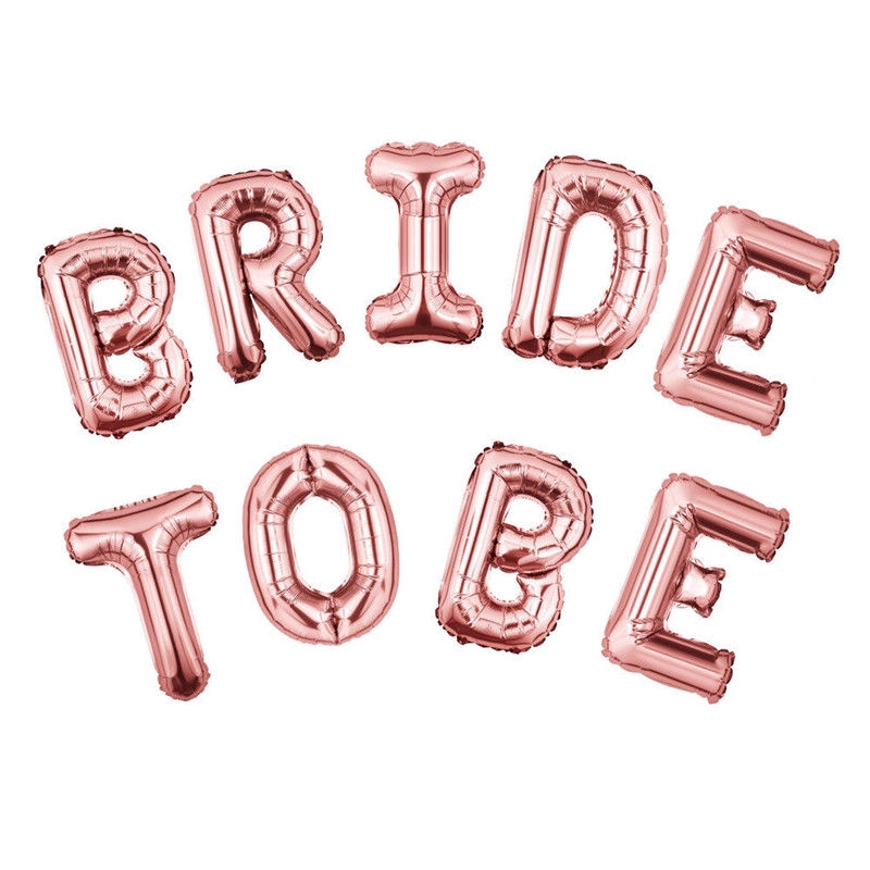 Bong bóng nhôm chữ " Bride Mrs to be " trang trí tiệc đính hôn