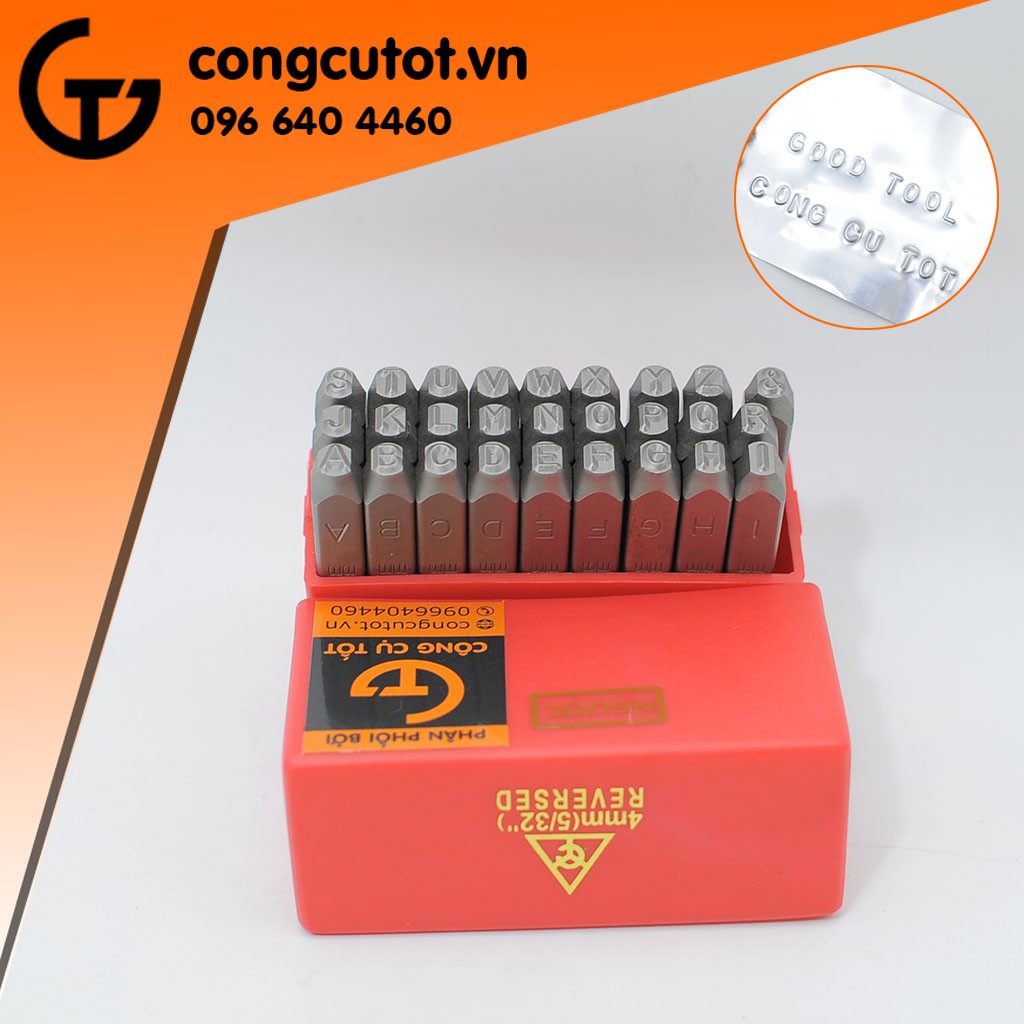 Bộ đóng chữ ngược TOP 4mm