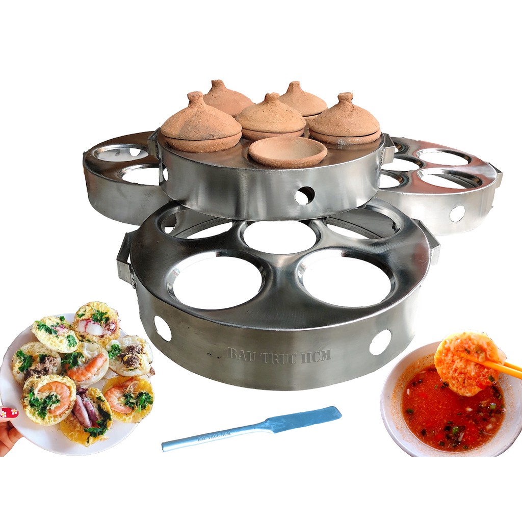 Khuôn Bánh Căn Bánh Khọt Inox Bếp Ga Bếp Hồng Ngoại