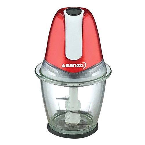 Máy xay thịt thủy tinh 02 lưỡi dao kép Asanzo AMG-15A 600W  - Hàng Chính Hãng Bảo Hành 12 Tháng