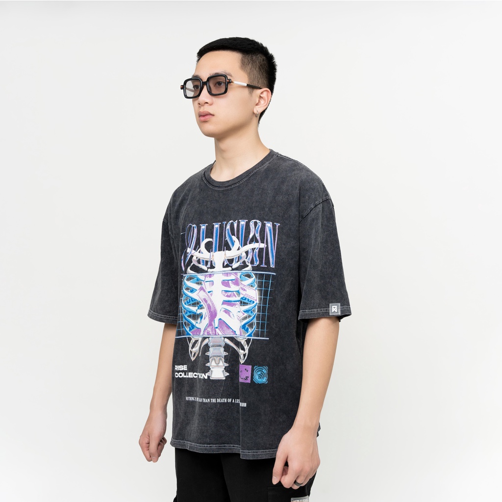 Áo Thun Wash unisex N7 Newseven ILLUSION phông tay lỡ nam nữ form rộng Local Brand