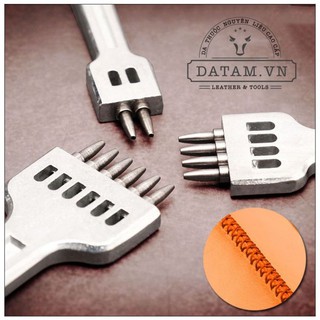 Bộ đục lỗ tròn nâng cao 4mm (Bộ 2 răng và 6 răng)