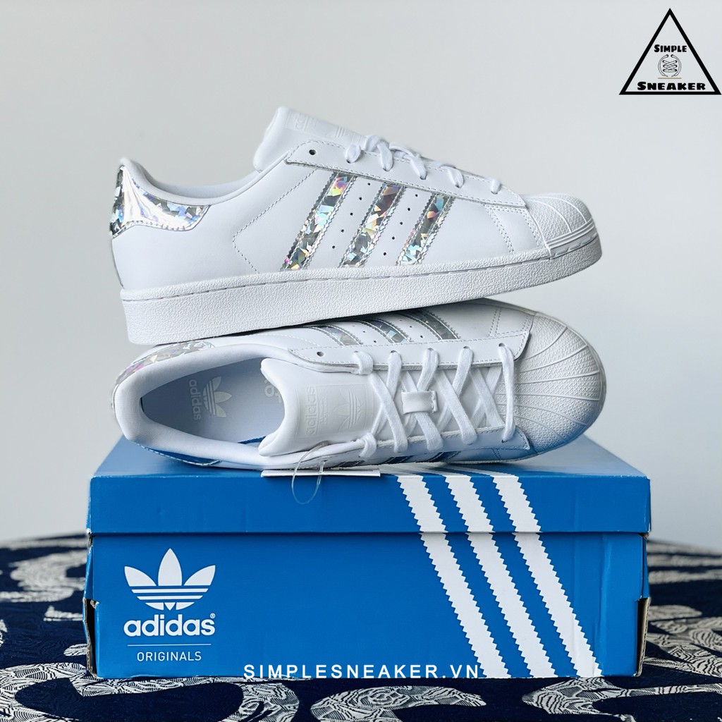 Giày Adidas Superstar 🔴FREESHIP🔴 Adidas Super Star Diamond Chính Hãng - Giày Thể Thao Nữ Adidas Chuẩn Auth