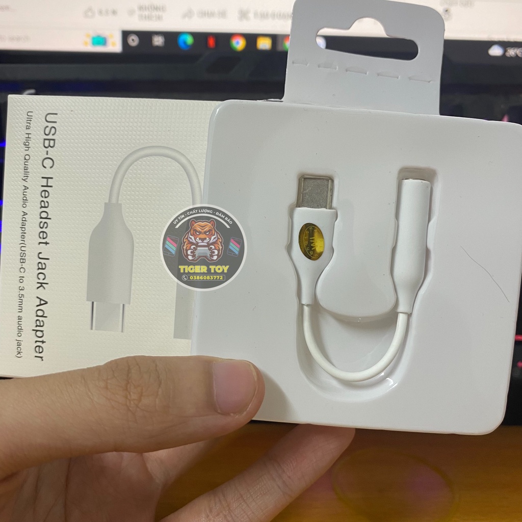 Jack chuyển đổi tai nghe Type c sang 3.5 Sasung loại xịn, cổng chuyển đổi tai nghe