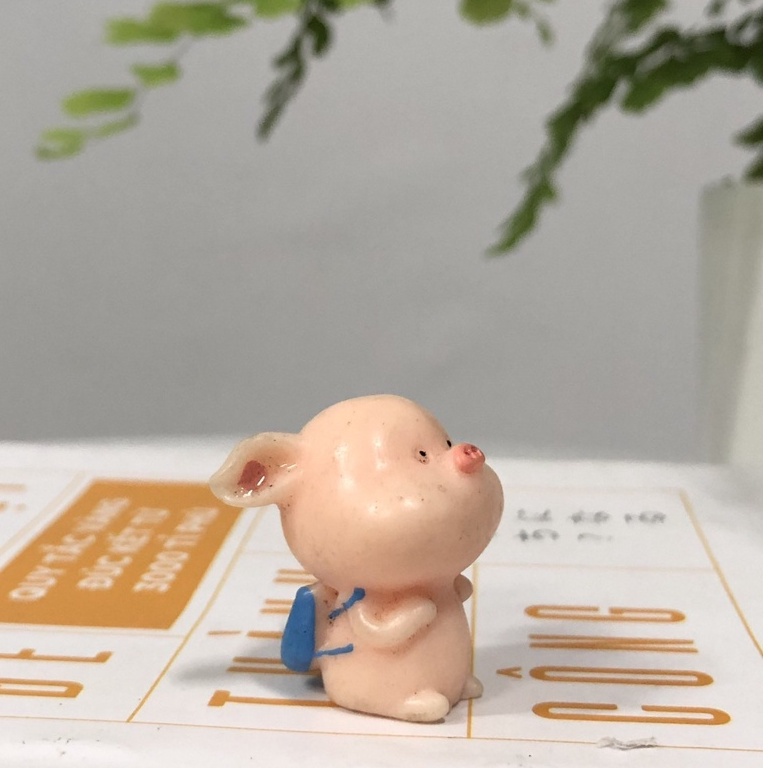 Phụ Kiện Tiểu Cảnh Heo Xinh Tinh Nghịch (một con ngẫu nhiên)