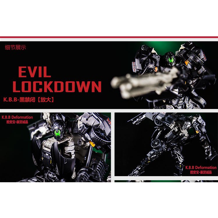 [Freeship đơn từ 50k] Robot biến hình LOCKDOWN kbb transformers 4