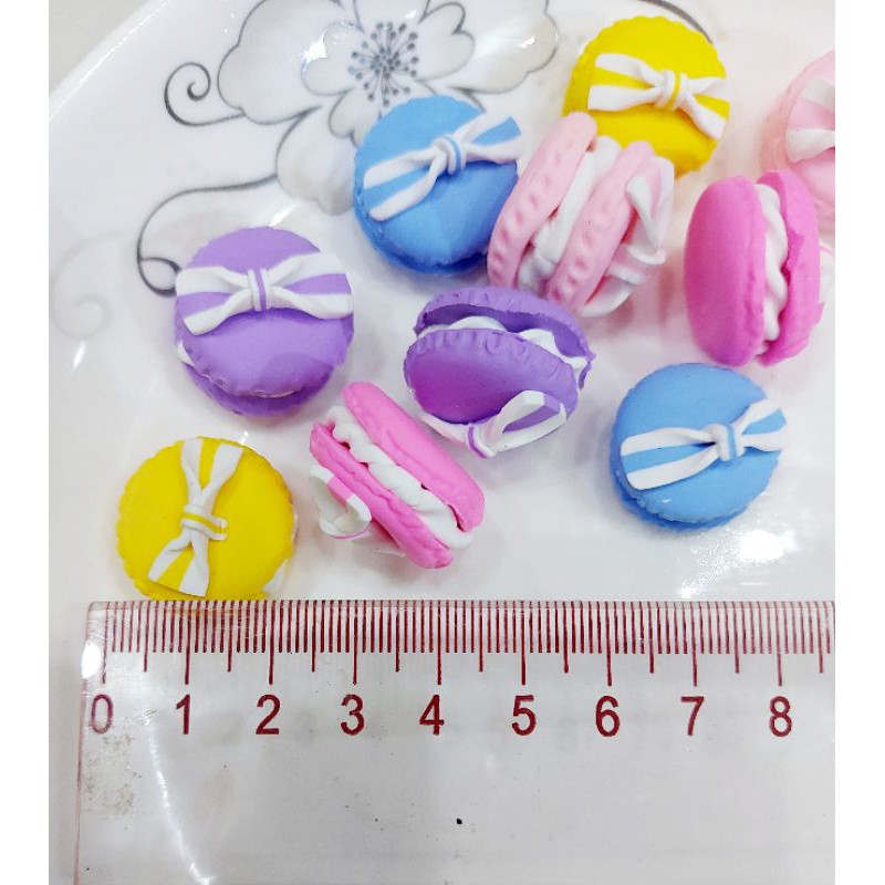 Charm Bánh Macaron trang trí Slime, mô hình chụp ảnh toru_slime