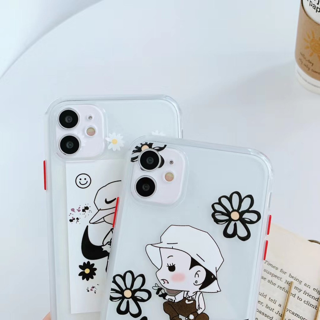 Ốp điện thoại mềm hình hoa cúc nhỏ cho iPhone11 11Promax 12mini 12 Pro Promax 7Plus 7 8 8 X XR XSmax SE2020 | BigBuy360 - bigbuy360.vn
