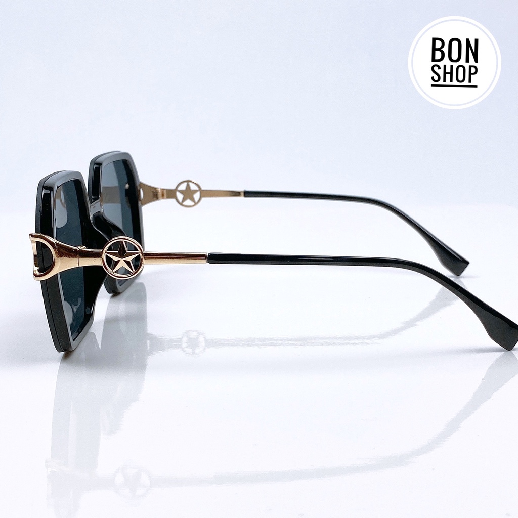 Kính mát nữ thời trang mắt vuông sang chảnh chống tia UV bản đẹp 1120_Bon Shop