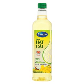 Dầu hạt cải nguyên chất Simply chai 1 lít