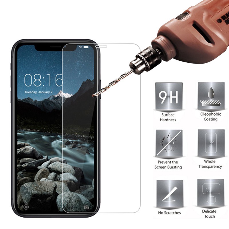 Kính cường lực 9H cho iPhone 11 Pro Max XSMax XS X XR 8 7 6 6s Plus 11 11Pro 11ProMax