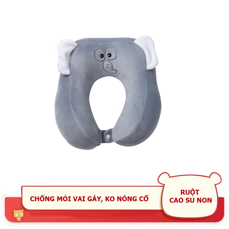 Gối chữ U cao su non💥KO NÓNG💥gối đeo cổ, kê cổ chống mỏi vai gáy nhiều hình thú ngộ nghĩnh